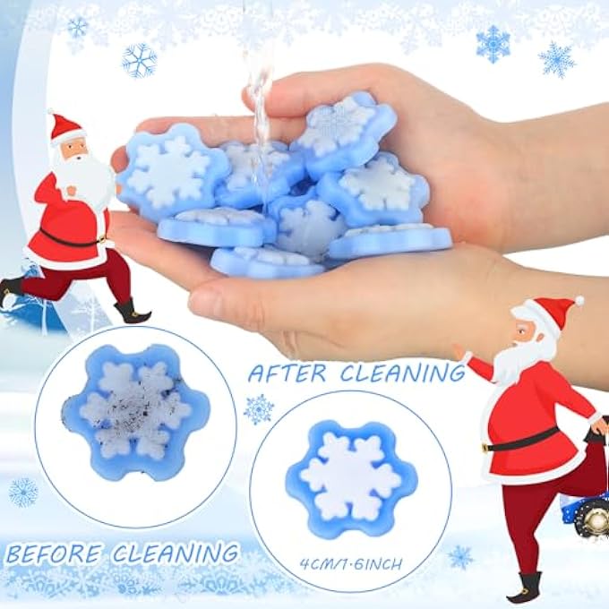 Liliful 80 Pcs Winter Snowflake Toys Bulk Soft Sensory Fidget Toy Snowflake Party Favors Novelty Mini Winter Sticky Toys Stress Relief Gifts for Christmas Stockings Goodie Bag Stuffers(Fresh) - Image 2