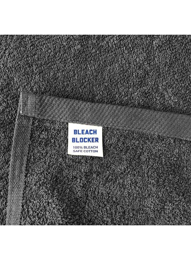 Arkwright, LLC Arkwright Bleach Safe Sr. Salon Towels - (Pack of 12) 100% Ring Spun Cotton Super Soft, Lightweight, Quick Dry, Absorbent Hand Towel for Hotel, Spa, Cosmetology, 16 x 28 in, Charcoal - Image 2