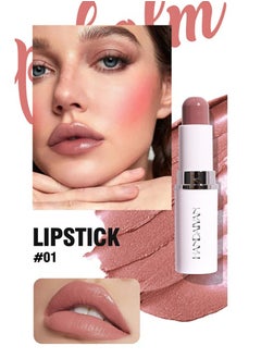 Handaiyan Lipstick Matte Liquid 2 In 1 Sandwich Double-layered Long Lasting Waterproof For Women Highly Pigmented Velvety Nude Super Stay Soft Hydrating & Lightweight Professional Moisturizing Makeup  - Image 2