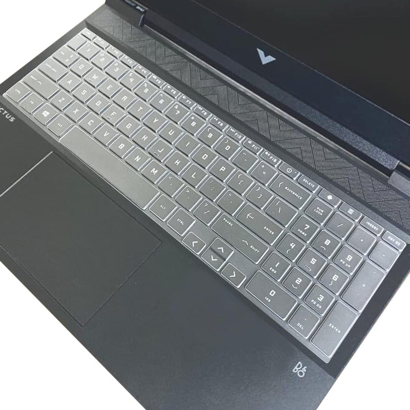 Raya غطاء حماية لوحة المفاتيح TPU لجهاز HP Victus 15 [سلسلة 15-FA 15-FB] (15.6 بوصة) و HP Victus 16 (16.1 بوصة) لأجهزة الألعاب (TPU شفاف) - Image 3