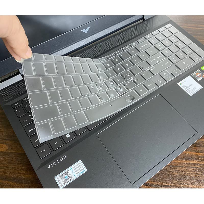 Raya غطاء حماية لوحة المفاتيح TPU لجهاز HP Victus 15 [سلسلة 15-FA 15-FB] (15.6 بوصة) و HP Victus 16 (16.1 بوصة) لأجهزة الألعاب (TPU شفاف) - Image 5