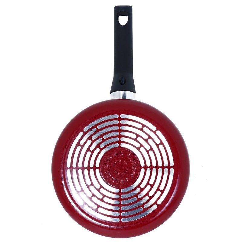 Meyer Safecook Aluminium Non Stick Covered Saucepan 20cm, Red - Image 4
