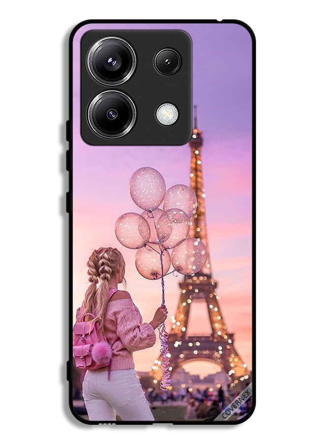 Covernex Xiaomi Redmi Note 13 Pro 5G Protective Case Cover Girl Holding Balloons - Image 1