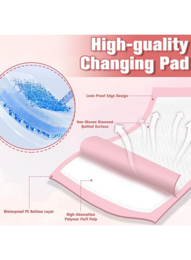 Bgtecho 100 Pack Disposable Changing Pads for Baby,13x17In Baby Disposable Underpads,Waterproof Diaper Changing Pad,Ultra Absorbent,Breathable Leakproof Underpads Bed Table Protector Mat - Image 3