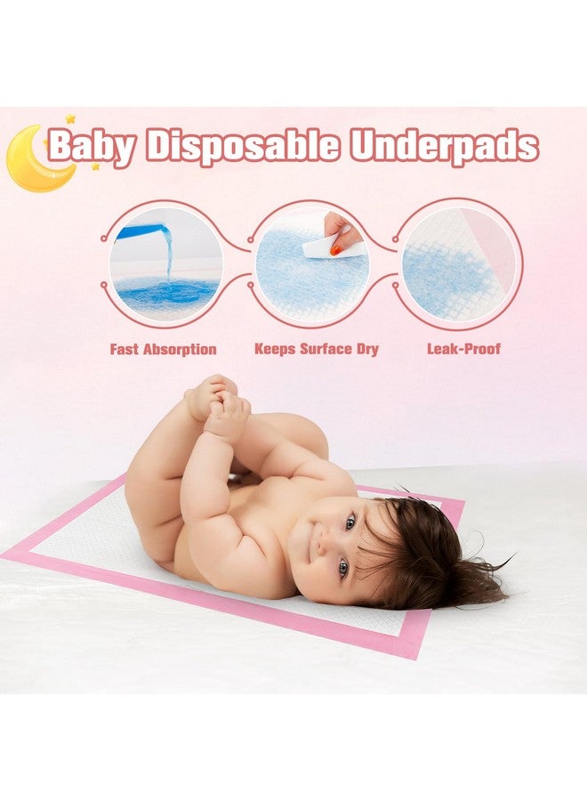 Bgtecho 100 Pack Disposable Changing Pads for Baby,13x17In Baby Disposable Underpads,Waterproof Diaper Changing Pad,Ultra Absorbent,Breathable Leakproof Underpads Bed Table Protector Mat - Image 5