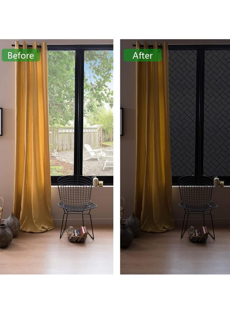 Oasisgalore Blackout Window Film - Static Cling, No Adhesive, Privacy & UV Protection - Image 4