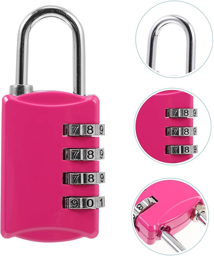 Zinc Alloy Combination Padlock Portable Password Lock for School Gym Sports Toolbox Security - Image 3