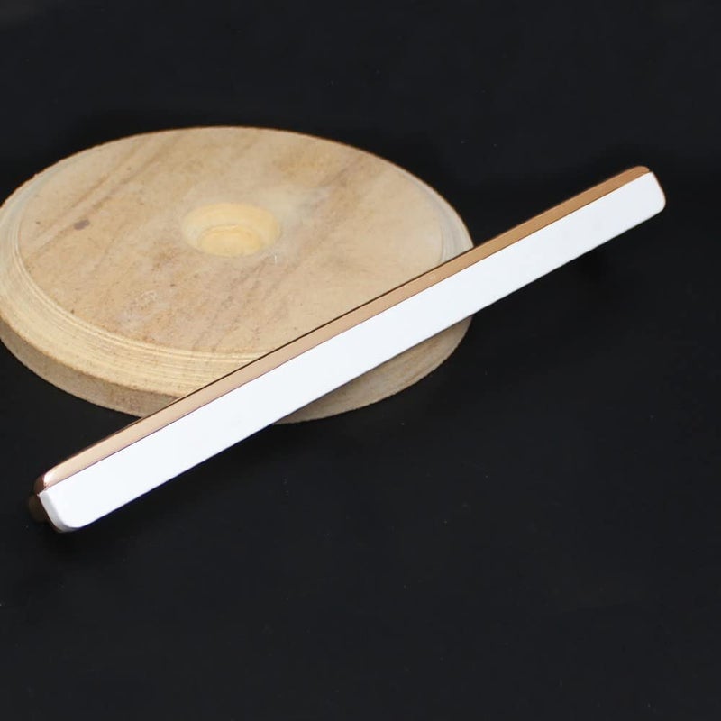 Volo VOLO White Rose Gold CabinetWardrobe Door HandlesCupboard Drawer Pull HandleKitchen Drawer Pulls White Rose Gold Finish 224 mm 10  - Image 4