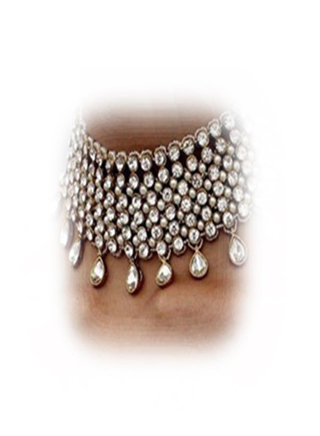 يرتير طقم مجوهرات YERTTER عتيق بوهيمي مرصع بالكامل بأحجار الراين، مع قلادة متعددة الطبقات وسلسلة سميكة مميزة للنساء - Image 1