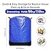 QYILUARE Heavy Duty WaterResistant Inflatable Bounce House Storage Bag with Drawstring Flat 39 x 47 for Residential Commercial UseBlue - Image 4