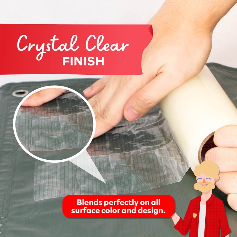 XFasten RV Awning Repair Tape, 3-Inches x 30 Feet, Waterproof Rip Stop Patch for Vinyl, RV punctures, Camper, Awning, Canopy, Tents, Tarpaulin and Greenhouse - Image 4