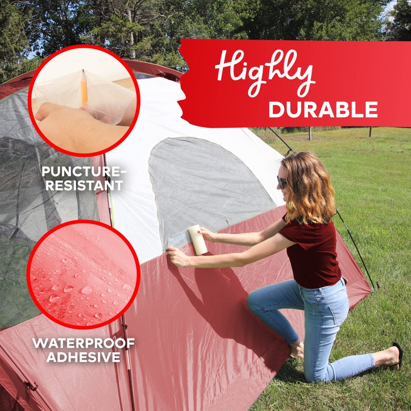 XFasten RV Awning Repair Tape, 3-Inches x 30 Feet, Waterproof Rip Stop Patch for Vinyl, RV punctures, Camper, Awning, Canopy, Tents, Tarpaulin and Greenhouse - Image 3