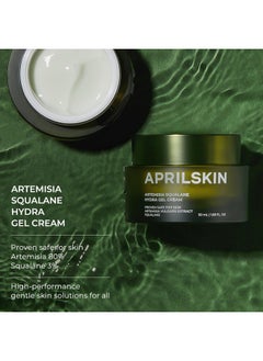 APRILSKIN Prilskin Artemisia Squalane Hydra Gel Cream ; Dry Sensitive Acneprone Skin ; Vegan Cruelty Free Low Ph Soothing & Firming Up ; 50 Ml ; No Sulfates And Artificial Fragrance  - Image 3