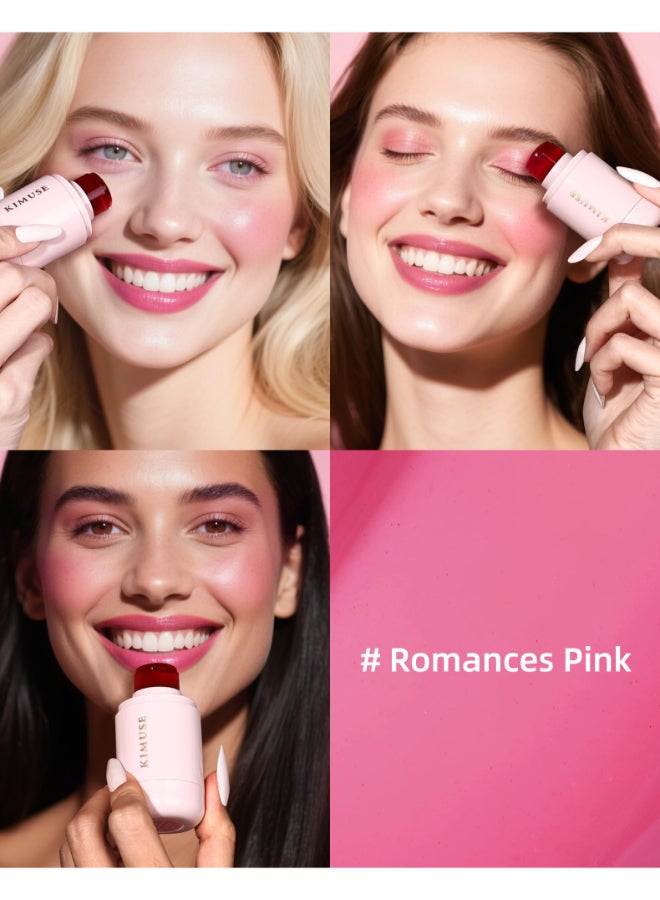 KIMUSE Jelly Cheek Lip Tint Watercolor Blush MultiUse Makeup Tint for Cheeks Lips Eyes Lightweight Sheer Buildable Color Vegan Formula CrueltyFree - Image 4