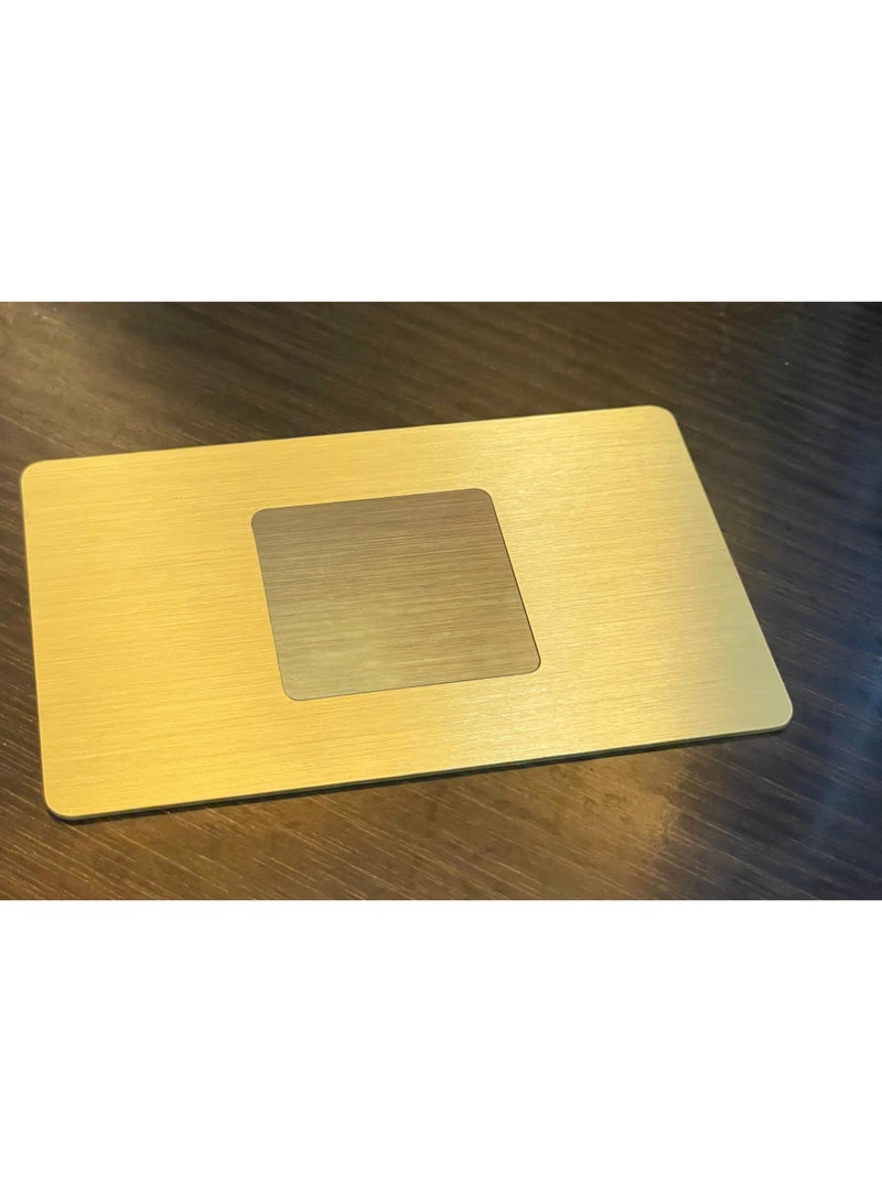 بطاقات معدنية ذهبية NFC NTAG215 للأجهزة التي تدعم NFC، بطاقة عمل فاخرة وراقية (540 بايت). (ذهبي معدني، بطاقة واحدة) - Image 5