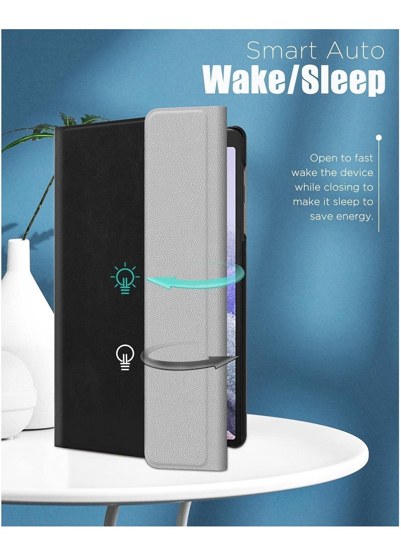 ELTRAZONE حافظة لوحة مفاتيح متوافقة مع سامسونج جالاكسي تاب A7 لايت 8.7 بوصة 2021 (SM-T225/T220/T227)، غلاف لوحي PU مع لوحة مفاتيح لاسلكية قابلة للإزالة تناسب جهاز جالاكسي تاب A7 لايت 2021 - Image 2