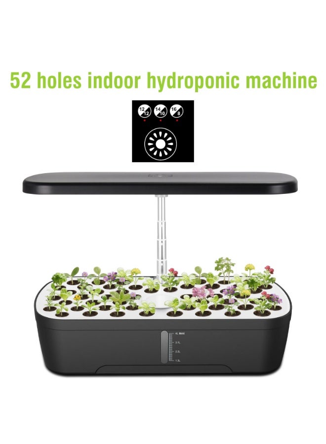 52-Pod Hydroponic Growing System with LED Grow Light, Smart Indoor Garden Kit for Vegetables, Herbs & Flowers, Adjustable Height, Automatic Water Circulation, Quiet Hydroponic Planting Machine - Image 2
