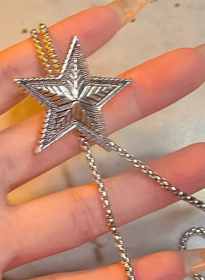 Take Two Star Lariat Necklace