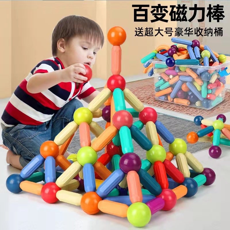 Children'S Magnetic Building Block Toy, Magnetic Rod - Image 4