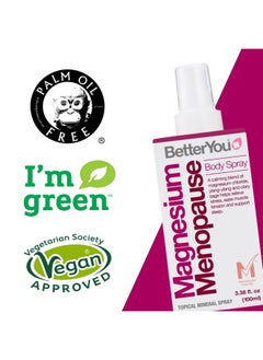 BetterYou BetterYou Magnesium Menopause Body Spray, Blend of Pure Magnesium Chloride, Ylang-ylang and Clary Sage for Menopausal Symptoms, Stress Relief, and Restful Sleep, 100ml  - Image 5