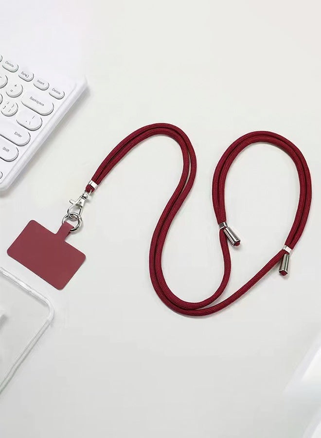 Universal phone lanyard, messenger-style phone lanyard, multi-functional nylon patch adjustable shoulder strap, compatible with most smartphones - Image 2