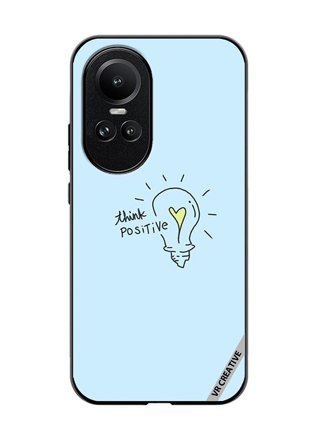 VR CREATIVE Protective Case Cover For Oppo Reno 10 Think Positive Design Multicolour - Image 1