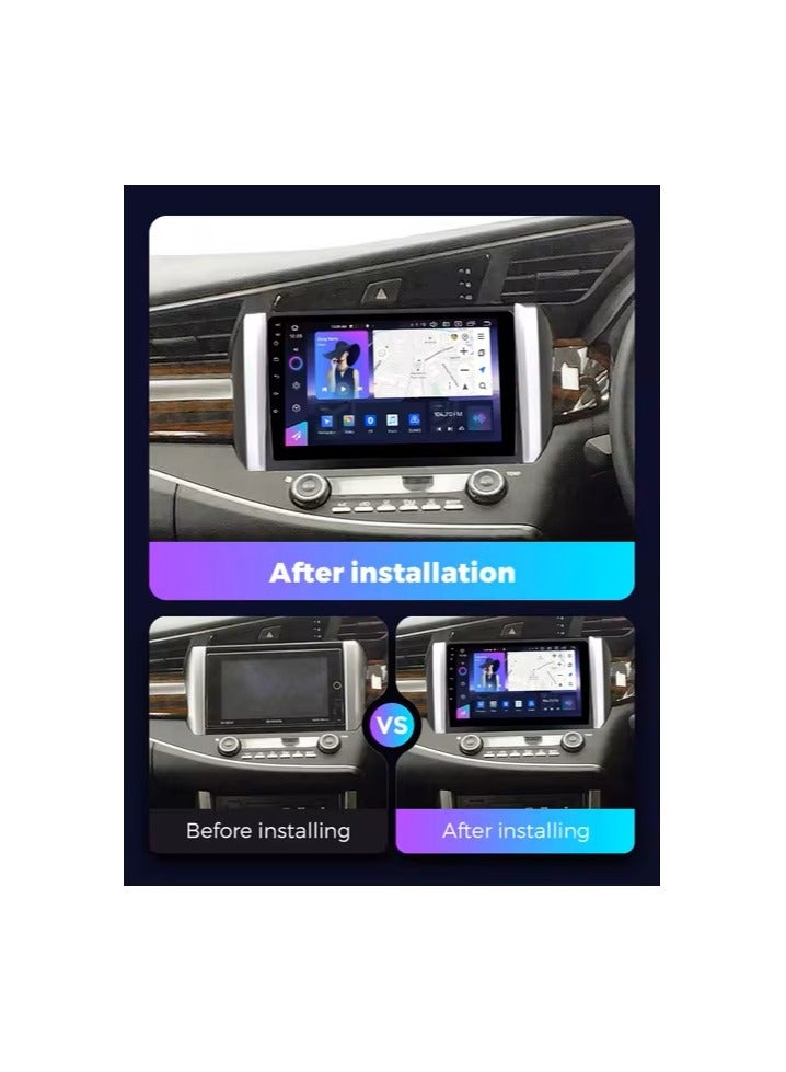 راديو أندرويد متقدم لسيارة تويوتا اينوفا 2016-2022 - ضمان لمدة عامين، ذاكرة وصول عشوائي 2 جيجا بايت، سعة تخزين 32 جيجا بايت، Apple CarPlay وAndroid Auto، كاميرا رؤية ليلية مجانية ونظام ملاحة - Image 2