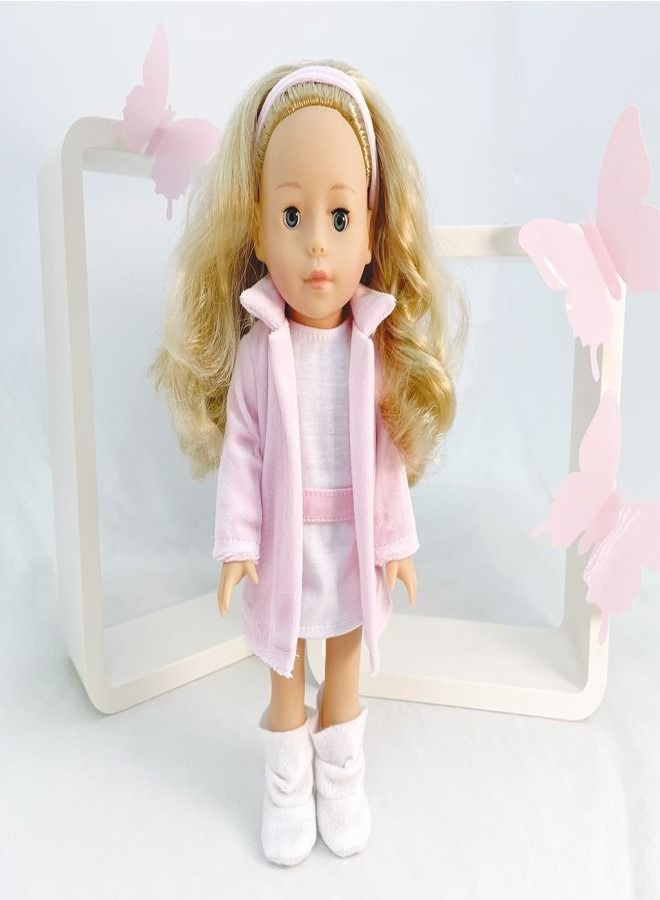 Dimian Bambolina - Glamour Girl Doll With A White And Pink Outfit - Image 2