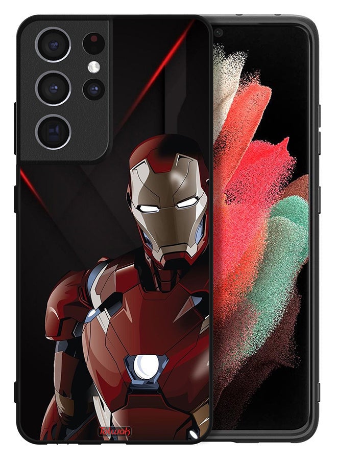 Tolwak Samsung Galaxy S21 Ultra 5G Protective Case Cover Iron Man - Image 2