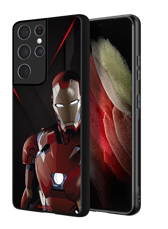 Tolwak Samsung Galaxy S21 Ultra 5G Protective Case Cover Iron Man - Image 1