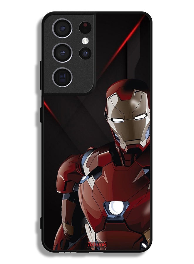 Tolwak Samsung Galaxy S21 Ultra 5G Protective Case Cover Iron Man - Image 3