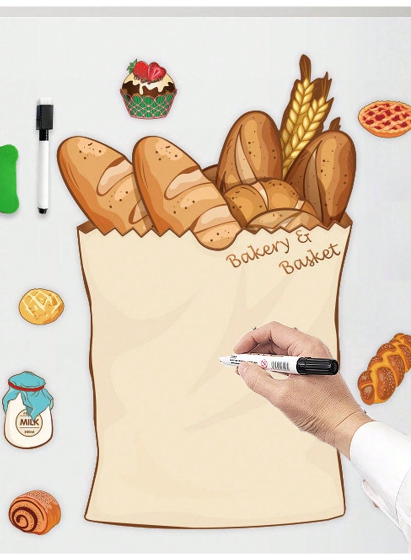 Magnetic Whiteboard for Fridge – Reusable Dry Erase Message Board with Strong Magnet Backing, Marker & Eraser – Flexible, Waterproof Fridge Note Board for Kitchen, Chore Chart, Kids Drawing & To-Do Lists - Image 1