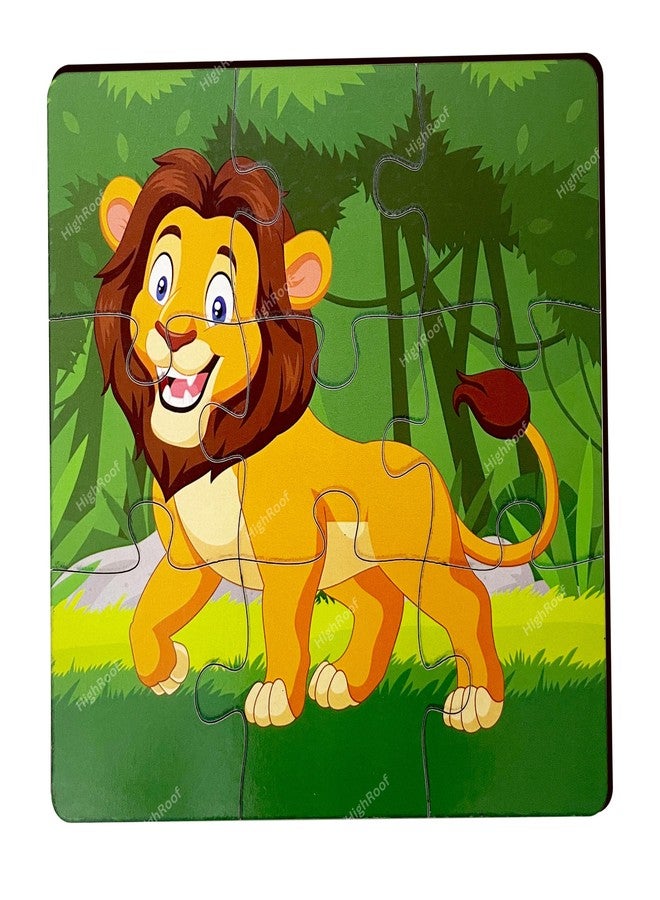 HighRoof Wooden Jigsaw Puzzle Games for Children & Kids Wooden Puzzle for 2 3 4 5 6Year Old Girls Boys Animals Jigsaw Puzzle(Pack of 4) - Image 3