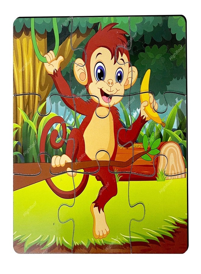 HighRoof Wooden Jigsaw Puzzle Games for Children & Kids Wooden Puzzle for 2 3 4 5 6Year Old Girls Boys Animals Jigsaw Puzzle(Pack of 4) - Image 2