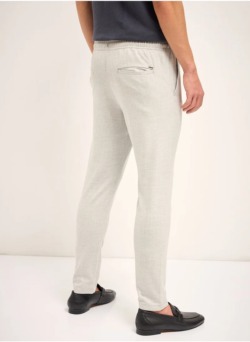 THE BEAR HOUSE THE BEAR HOUSE Men’s Formal Trouser – Lightw eighted & Comfortable, Perfect for Casual Wear, Ideal for Everyday & Summer Wear | SIZE-28 to 40 | TRO-FIGOLA-GY_PRNT