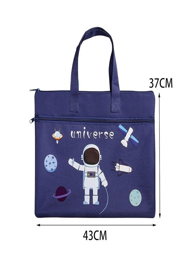 PEZYOX Canvas Shoulder Tote Bag for Kids - Cute Shopping Bag for Boys & Girls, Lunch bag, Tuition, Picnic, Travel Bag, Lightweight & Durable, Stylish Toddler Bag for Everyday Use (Universe) - Image 4