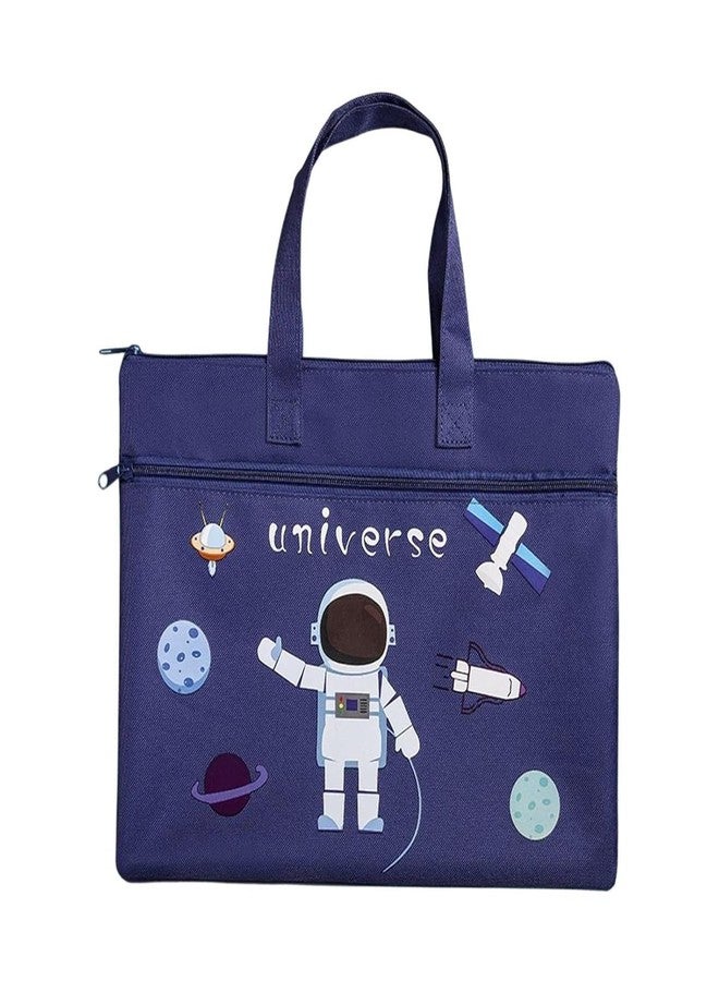 PEZYOX Canvas Shoulder Tote Bag for Kids - Cute Shopping Bag for Boys & Girls, Lunch bag, Tuition, Picnic, Travel Bag, Lightweight & Durable, Stylish Toddler Bag for Everyday Use (Universe) - Image 1