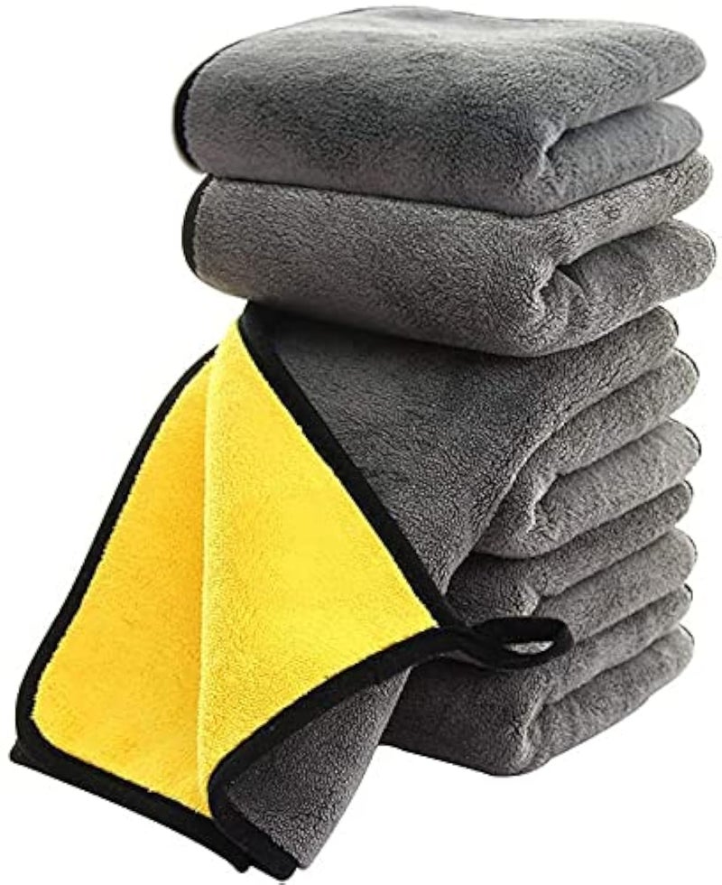 Woscher Microfiber Cloth for Car, Ultrasoft & Quick Drying Car Microfiber Cleaning Towel, Lint Free Automotive Microfiber Towel for Cleaning Polishing Washing & Detailing (40 x 40 cm (800 GSM), 5 Pack - Image 4