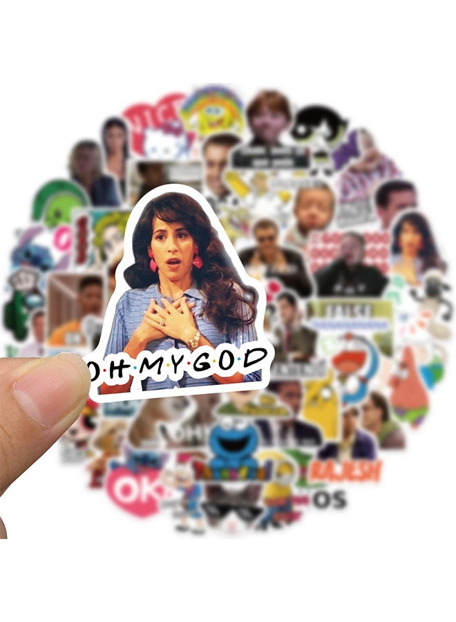 100Pcs Waterproof Stickers for Water Bottle, Laptop, Skateboard Computer, Phone,Cute Funny Meme Waterproof Vinyl Stickers for Kids Teens - Image 5