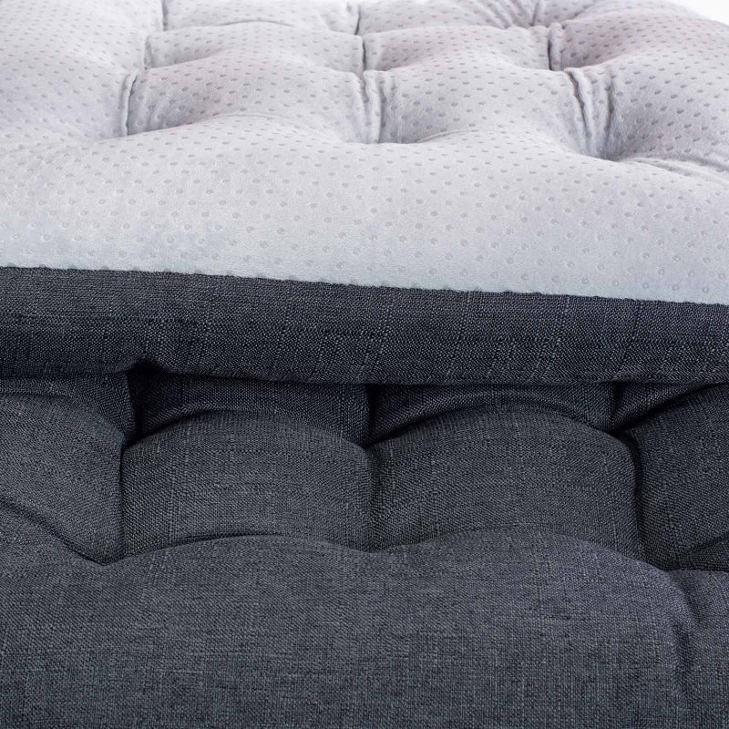 SEKUMDAN Outdoor Indoor Chair Cushions 20"x20" - Patio Furniture Cushion Set of 2 Comfortable Non-Slip Seat Pads Cover for Wicker Adirondack Deck Rocking Metal Chairs Universal Fit (2, Dark Grey) - Image 4