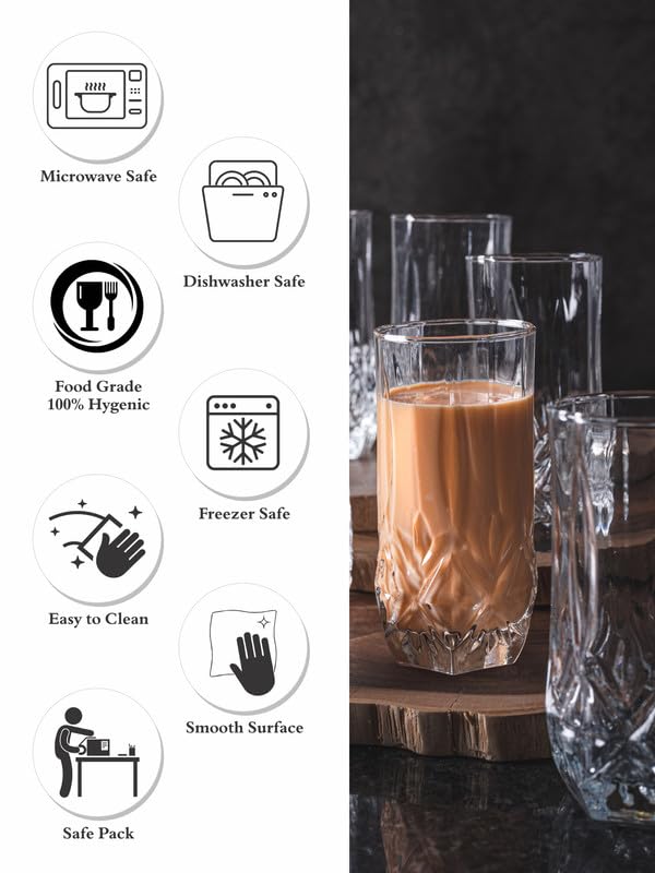 Goodhomes Glass Tumbler Set of 6pcs JS27013 - Image 5