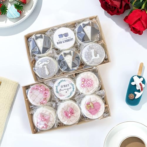 TEMLQPACK 200Pcs 3.5 x3.5Inch Clear Macaron Bags - Resealable Cellophane Bags for Cookies, Chocolate Covered Strawberries, Candy, Gift Party Favors, Birthday, Wedding - Image 4