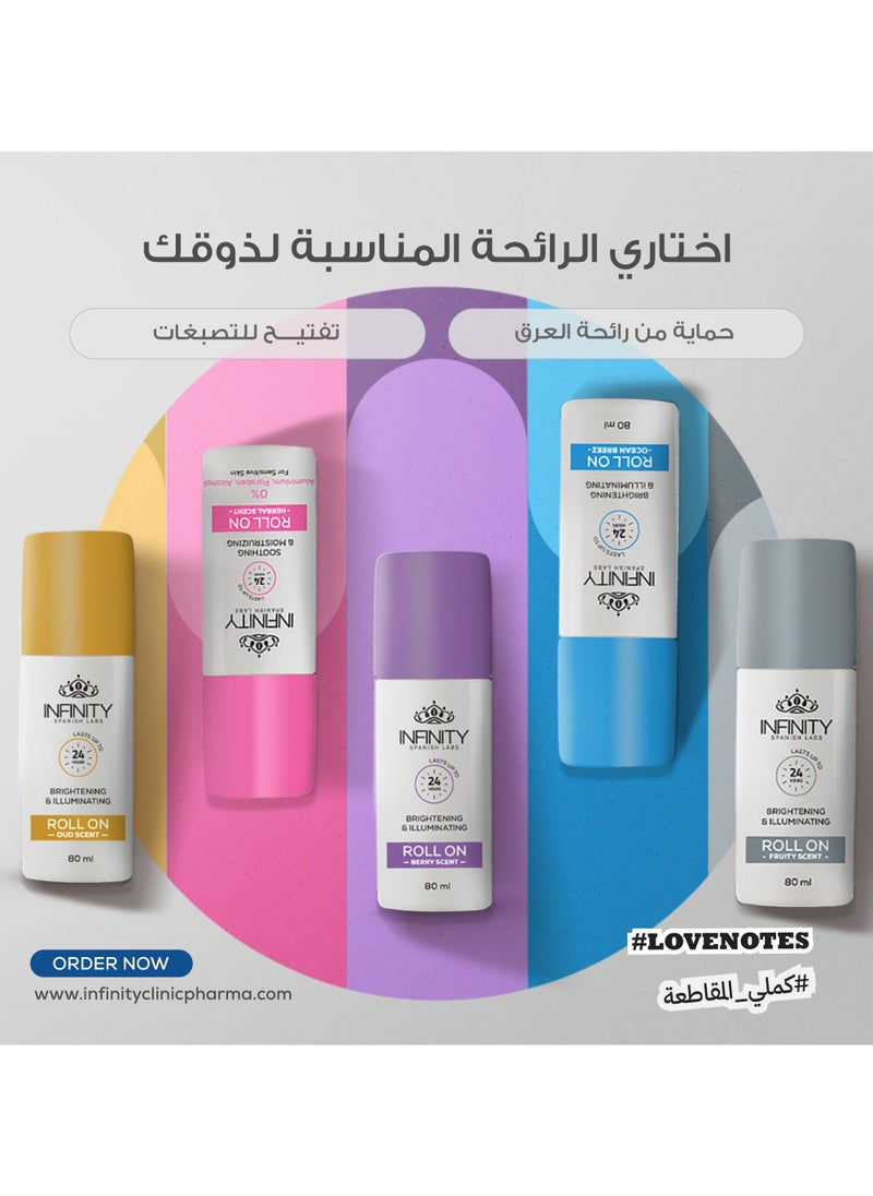 Infinity Roll On Brightening Illuminating Berry Scent 80ML