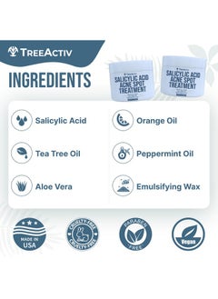 TreeActiv Invisible Acne Spot Treatment, 150+ Treatments, Salicylic Acid & Tea Tree Oil No Show Spot Treatment For Cystic & Hormonal Acne, Works For Blackheads & Whiteheads  - Image 3