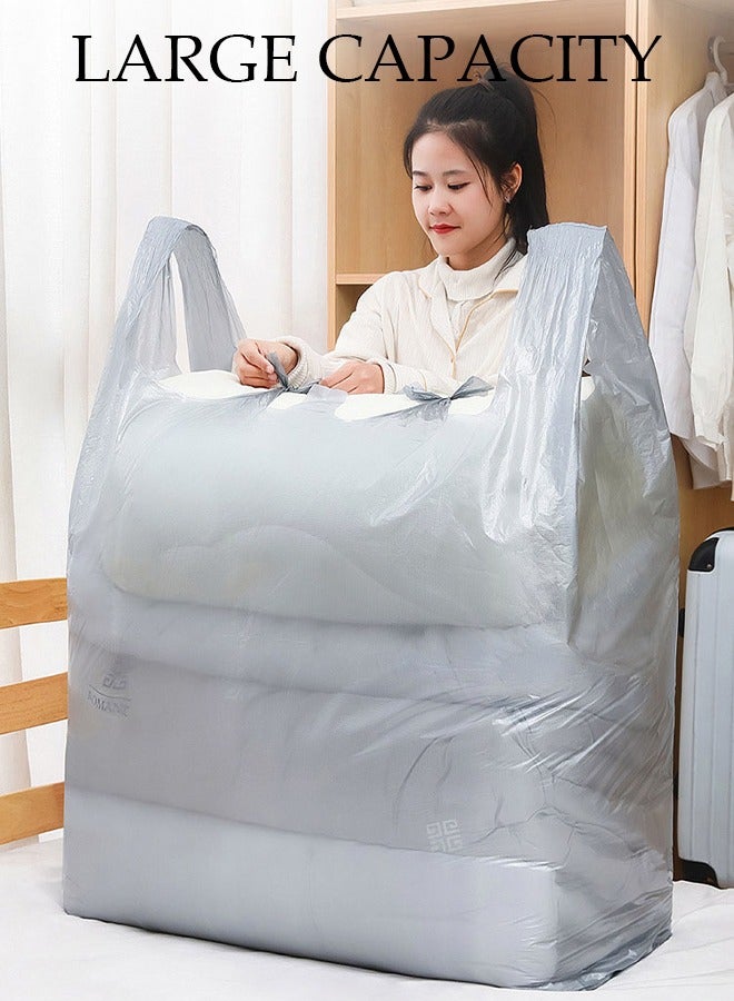 DUNISO 10pcs Plastic Storage Bag Set, Large Capacity Closet Storage Organizer, Moving Doggy Bags with Portable Handle Clothing Merchandise Bags for Clothes Packaging Storage Gift Bag Shipping T-Shirts Pants  - Image 5