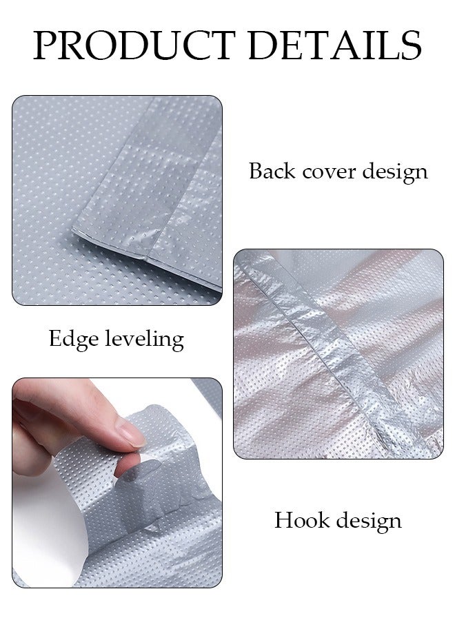 DUNISO 10pcs Plastic Storage Bag Set, Large Capacity Closet Storage Organizer, Moving Doggy Bags with Portable Handle Clothing Merchandise Bags for Clothes Packaging Storage Gift Bag Shipping T-Shirts Pants  - Image 3