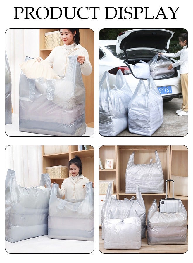 DUNISO 10pcs Plastic Storage Bag Set, Large Capacity Closet Storage Organizer, Moving Doggy Bags with Portable Handle Clothing Merchandise Bags for Clothes Packaging Storage Gift Bag Shipping T-Shirts Pants  - Image 4