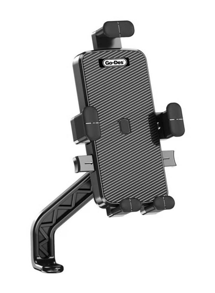 GO-DES Universal Bike Handlebar Mount – Adjustable Shockproof Phone Holder for Bicycle & Motorcycle" - Image 1