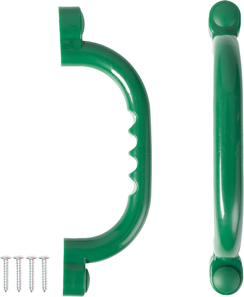 Barcaloo Playground Safety Handles - Outdoor Green Grab Handle Bars, Tree House Accessories, for Backyard Playset and Playground Equipment Replacement Safety Parts for Monkey Bars, Jungle Gym, and More - Image 1