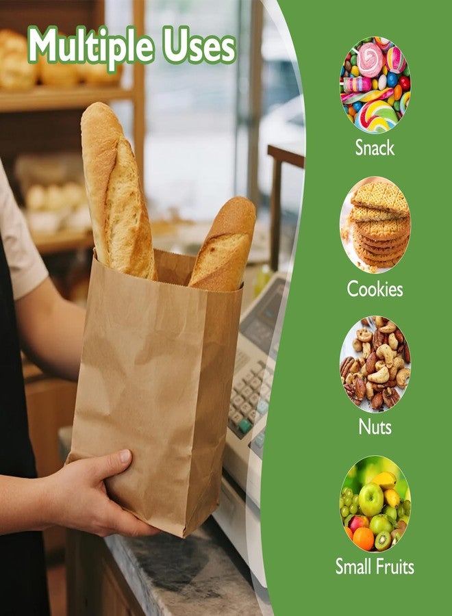 Homrelaxy 60 Pcs 4LB Paper Lunch Bags, 5.1x3.2x9.8 Inch Kraft Paper Bags, Brown Paper Bag for Snacks, Sandwiches, Crafts, Gift Bags - Image 5